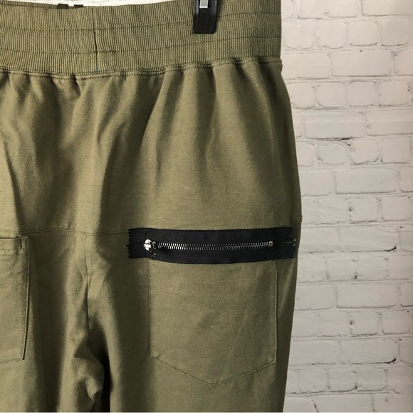 PANTS - Women's Urban Groove Olive Colored Hip Hop Pants With Pockets. Size M - Picture 8 of 16